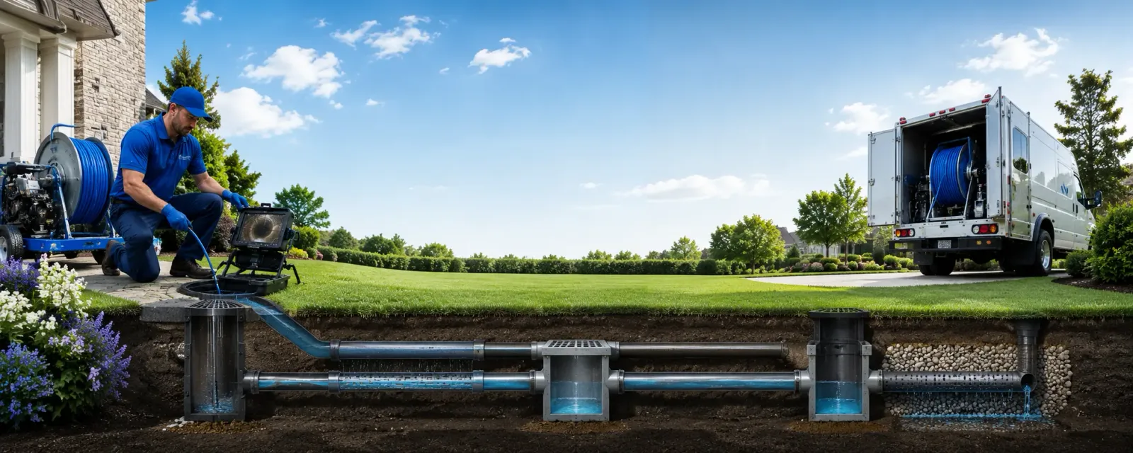 Outdoor drain cleaning information for Grammer, IN